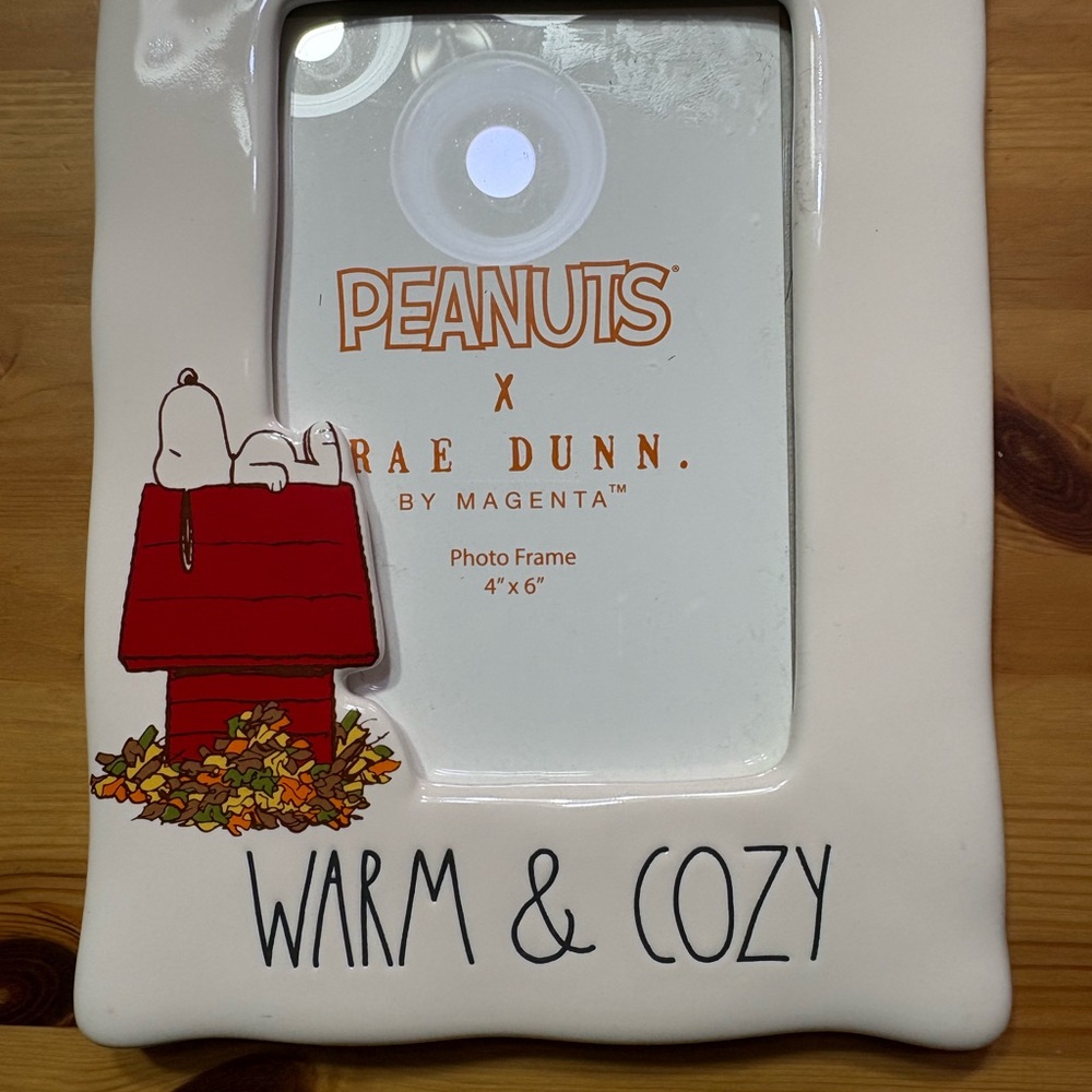Rae Dunn x Peanuts Black Photo Frame with mirror